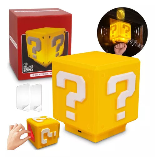 Lámpara LED Cubo de Mario Bros – Ilumina tu Mundo Gamer 🎮✨