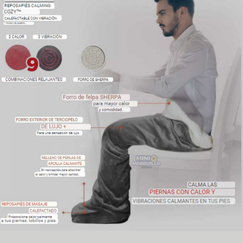Calming Cozy™ – La Manta Que Abraza Tus Pies y Tu Cansancio