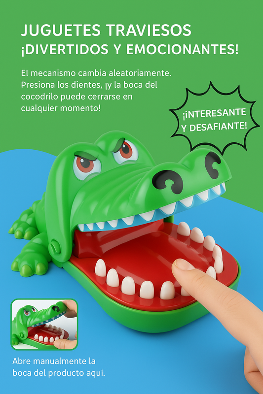 Juguete de Cocodrilo Dentista – Diversión Mordaz para Toda la Familia! 🐊🦷